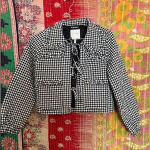 Avec Les Filles Checkered Jacket